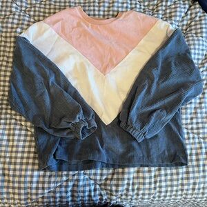 SHEIN Ribbed Pink Sweater